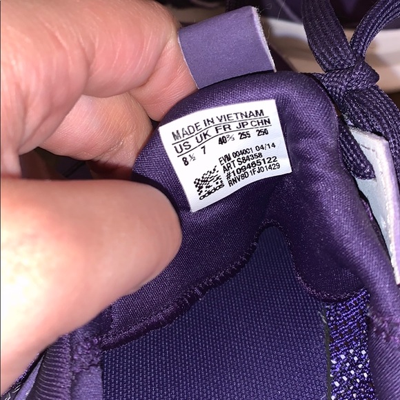Purple athletic running Addis’s shoes - Picture 4 of 4